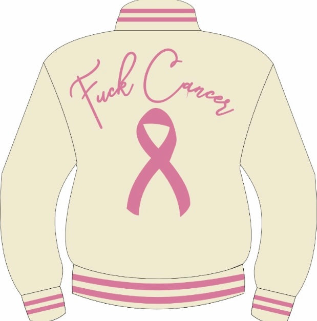 F U Cancer Bomber (CREAM&PINK)